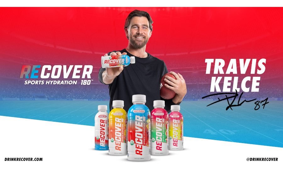 Travis Kelce joins RECOVER 180 as investor, brand partner